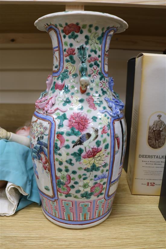 A Cantonese vase, 19th century